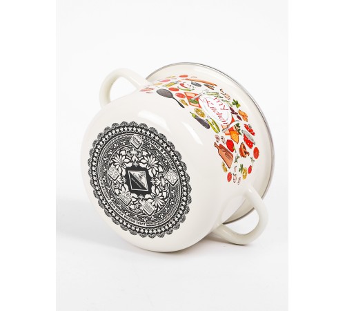 Кастрюля эмалированная 2 л, Стальэмаль 1RD161M, Моя кухня, слоновая кость