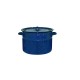 Кастрюля эмалированная 12,5 л, Стальэмаль 2с300, без рисунка, синий, с зерном