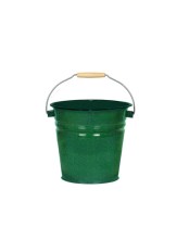Ведро эмалированное 12 л, без крышки, Стальэмаль 2с27, без рисунка, изумрудный, с зерном