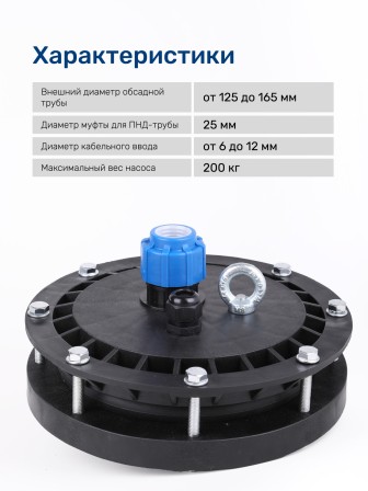 Оголовок герметичный скважинный ОГС 125-165/25 (У)