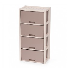 Уценка 25-1474 Комод М7834 4 секции Колорит бежевый