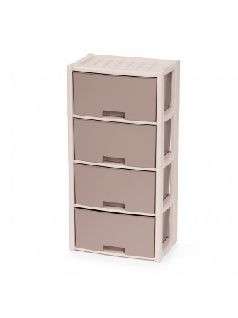 Уценка 25-1474 Комод М7834 4 секции Колорит бежевый