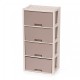 Уценка 25-1474 Комод М7834 4 секции Колорит бежевый
