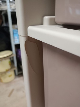 Уценка 25-1474 Комод М7834 4 секции Колорит бежевый