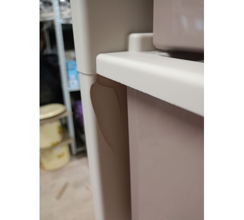 Уценка 25-1474 Комод М7834 4 секции Колорит бежевый Уценка 25-1474 Комод М7834 4 секции Колорит бежевый