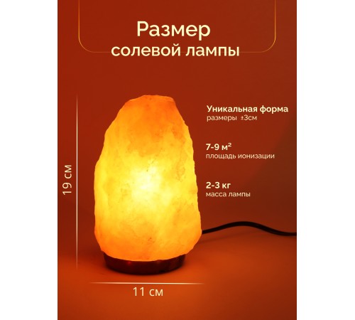 Солевая лампа Wonder Life Скала 2-3 кг