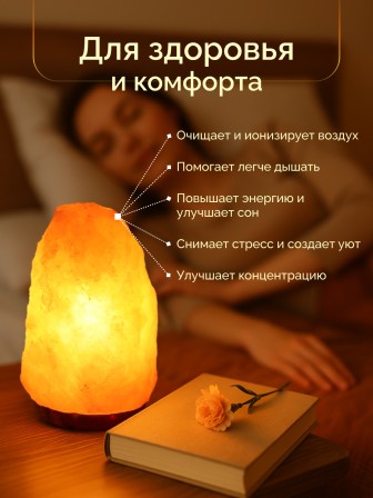 Солевая лампа Wonder Life Скала 3-5 кг, ZT