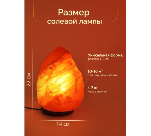 Солевая лампа Wonder Life Скала 4-7 кг, ZT