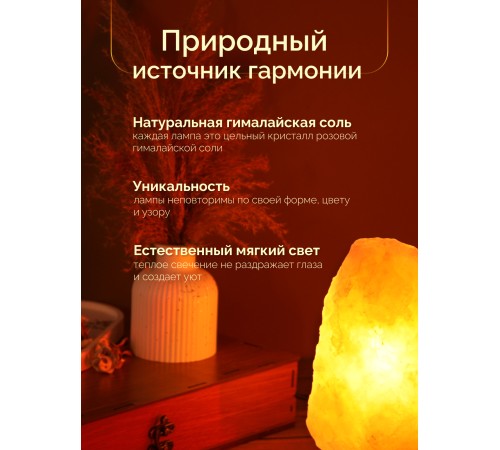 Солевая лампа Wonder Life Скала 7-10 кг, ZT