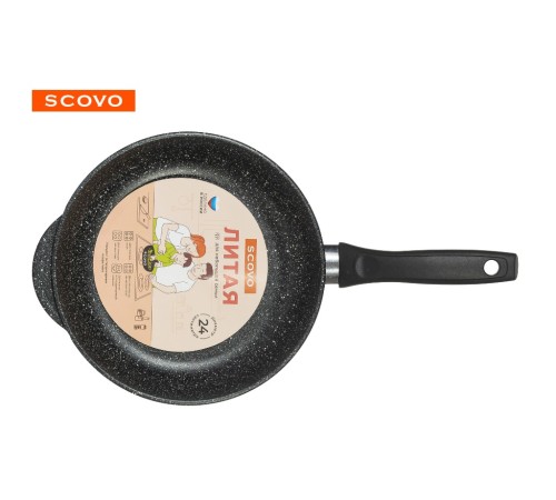 Сковорода Scovo Литая ЛТ-005, 28 см, без крышки