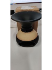 Уценка 22-3555 Аромалампа "Низкий сосуд с песочной лентой" Черный