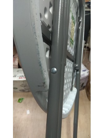 Уценка 24-1581 Стол складной барный на кухню круглый Green Glade F081 белая столешница пластик