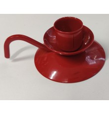 Уценка 22-4151 Подсвечник "Ретро" красный, металлический, 10х10х4 см