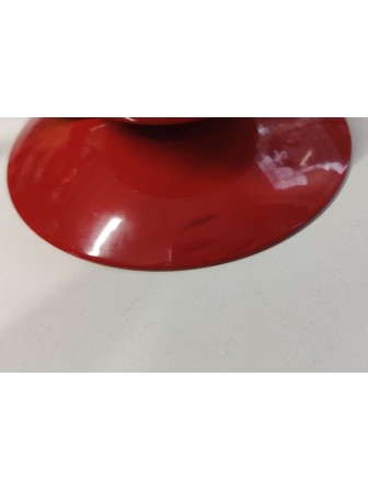 Уценка 22-4151 Подсвечник "Ретро" красный, металлический, 10х10х4 см