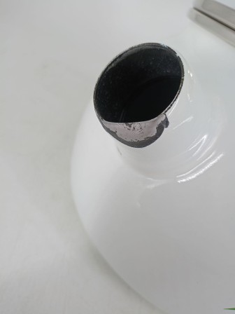 Уценка 25-1811 Чайник эмалированный  2 л, Стальэмаль 4с210я, Каллы белоснежный, со свистком