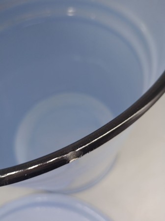 Уценка 25-1905 Ведро эмалированное 12 л, с крышкой, Стальэмаль 1с28с, Урожай, серо-голубой