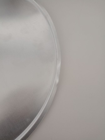 Уценка 25-1890 Миска алюминиевая Демидовский завод МТ-037, 36 см, с крышкой, матовая