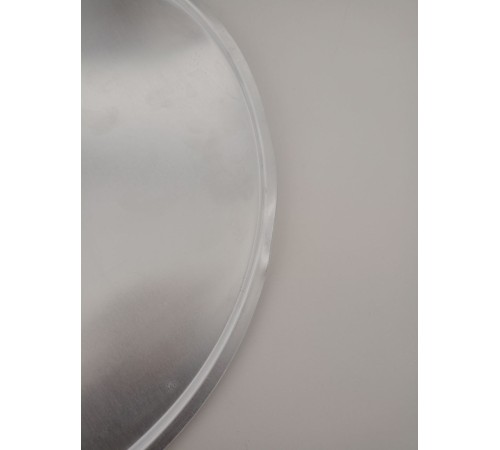 Уценка 25-1890 Миска алюминиевая Демидовский завод МТ-037, 36 см, с крышкой, матовая