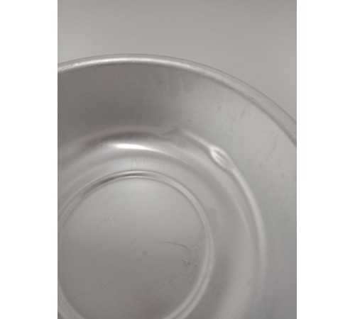 Уценка 25-1890 Миска алюминиевая Демидовский завод МТ-037, 36 см, с крышкой, матовая