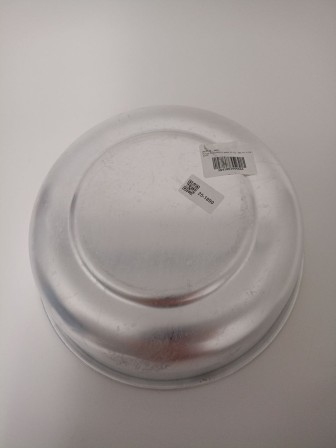 Уценка 25-1890 Миска алюминиевая Демидовский завод МТ-037, 36 см, с крышкой, матовая