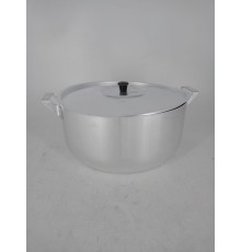 Уценка 25-1310 Кастрюля алюминиевая Демидовский завод МТ-073, 6 л, с крышкой, матовая