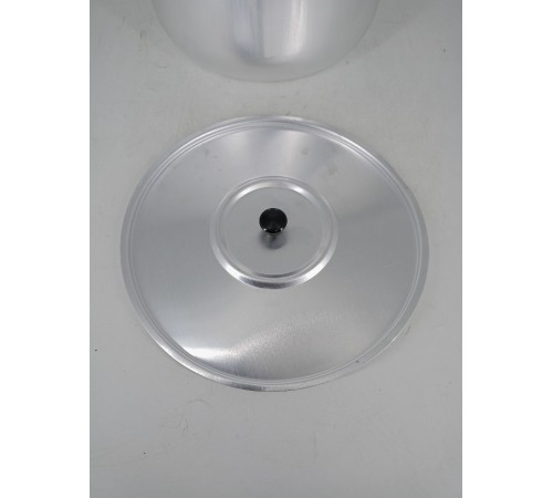 Уценка 25-1310 Кастрюля алюминиевая Демидовский завод МТ-073, 6 л, с крышкой, матовая