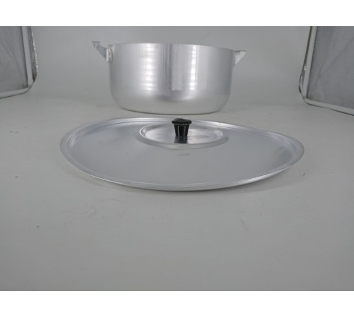 Уценка 25-1310 Кастрюля алюминиевая Демидовский завод МТ-073, 6 л, с крышкой, матовая