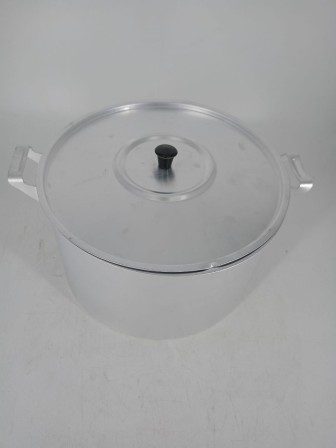 Уценка 25-1544 Кастрюля алюминиевая Демидовский завод МТ-084, 8 л, с крышкой, матовая