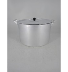 Уценка 25-1544 Кастрюля алюминиевая Демидовский завод МТ-084, 8 л, с крышкой, матовая