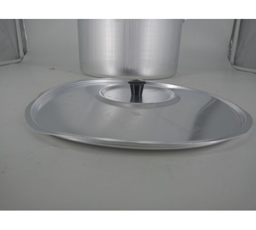 Уценка 25-1784 Кастрюля алюминиевая Демидовский завод МТ-084, 8 л, с крышкой, матовая