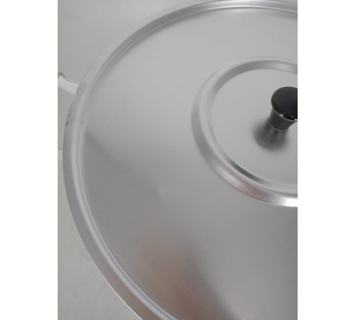 Уценка 25-1934 Кастрюля алюминиевая Демидовский завод МТ-084, 8 л, с крышкой, матовая