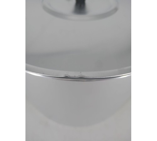 Уценка 25-1907 Кастрюля алюминиевая Демидовский завод МТ-085, 10 л, с крышкой, матовая