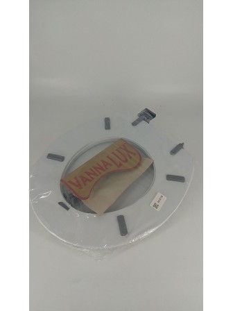 Уценка 24-0738 Сиденье для унитаза мягкое белое с рисунком в асс.