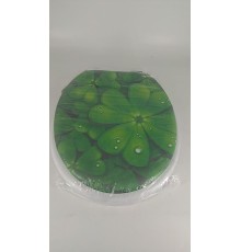 Уценка 24-0738 Сиденье для унитаза мягкое белое с рисунком в асс.