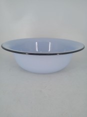 Уценка 25-2050 Таз эмалированный 7 л, Стальэмаль 2с23, без рисунка, серо-голубой