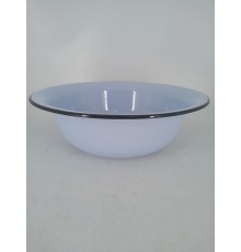 Уценка 25-2050 Таз эмалированный 7 л, Стальэмаль 2с23, без рисунка, серо-голубой