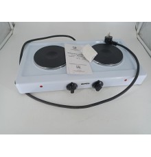 Уценка 25-1691 Электрическая плитка Мечта 211Ч белая, 2 конфорки, чугун