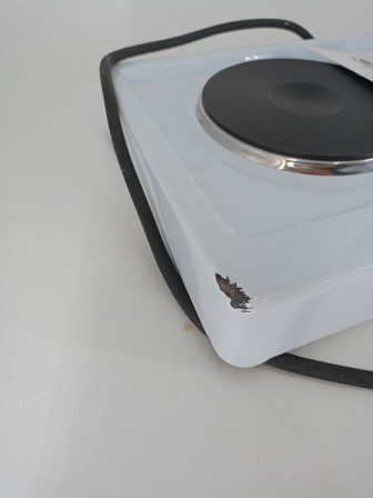 Уценка 25-1691 Электрическая плитка Мечта 211Ч белая, 2 конфорки, чугун