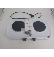 Уценка 25-0470 Электрическая плитка Мечта 212Ч белая, 2 конфорки, чугун