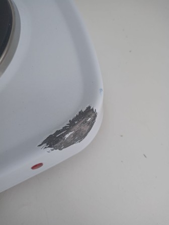 Уценка 25-0470 Электрическая плитка Мечта 212Ч белая, 2 конфорки, чугун