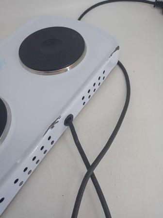 Уценка 25-0470 Электрическая плитка Мечта 212Ч белая, 2 конфорки, чугун