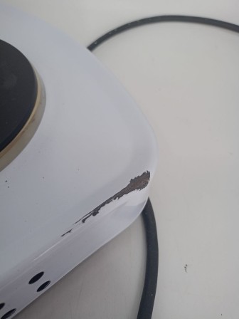 Уценка 25-0470 Электрическая плитка Мечта 212Ч белая, 2 конфорки, чугун