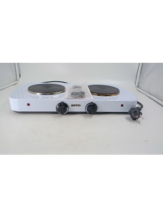 Уценка 25-0654 Электрическая плитка Мечта 212Ч белая, 2 конфорки, чугун