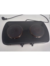 Уценка 25-0594 Электрическая плитка Мечта 212Ч черная, 2 конфорки, чугун