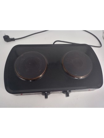 Уценка 25-0594 Электрическая плитка Мечта 212Ч черная, 2 конфорки, чугун