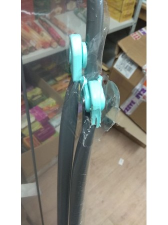 Уценка 24-2043 Напольная сушилка Nika, складная, СБ3, серебристый, длина полотна 10 м