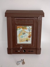 Уценка 22-2140 Почтовый ящик Декор, коричневый М6434