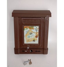 Уценка 22-2140 Почтовый ящик Декор, коричневый М6434