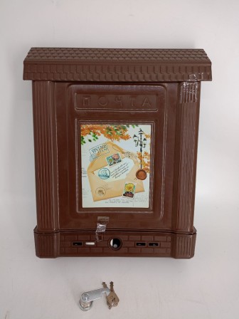 Уценка 22-2140 Почтовый ящик Декор, коричневый М6434