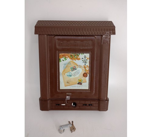Уценка 22-2140 Почтовый ящик Декор, коричневый М6434